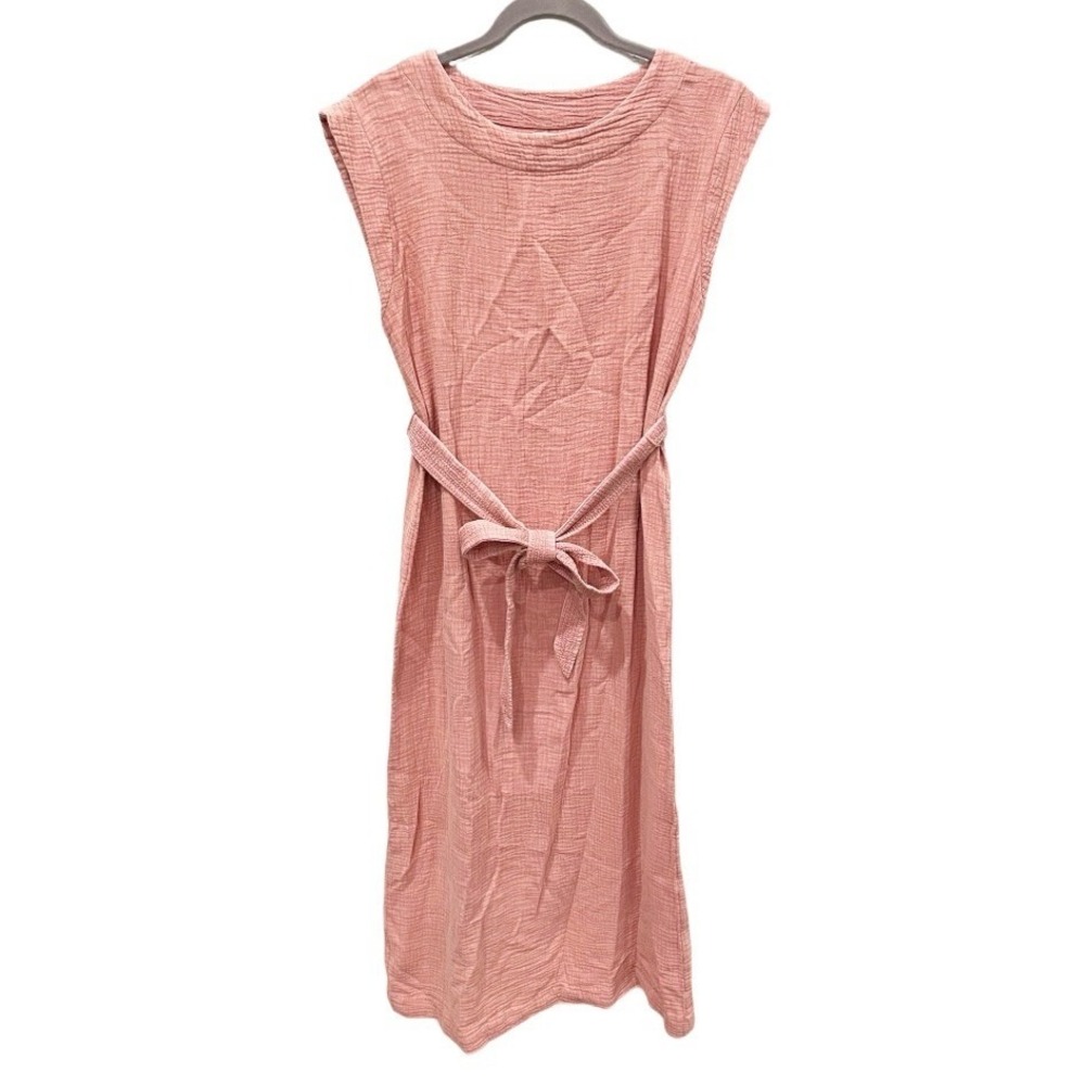 Faherty Dream Costa Sleeveless Organic Cotton Gauze Midi Dress Size Medium
